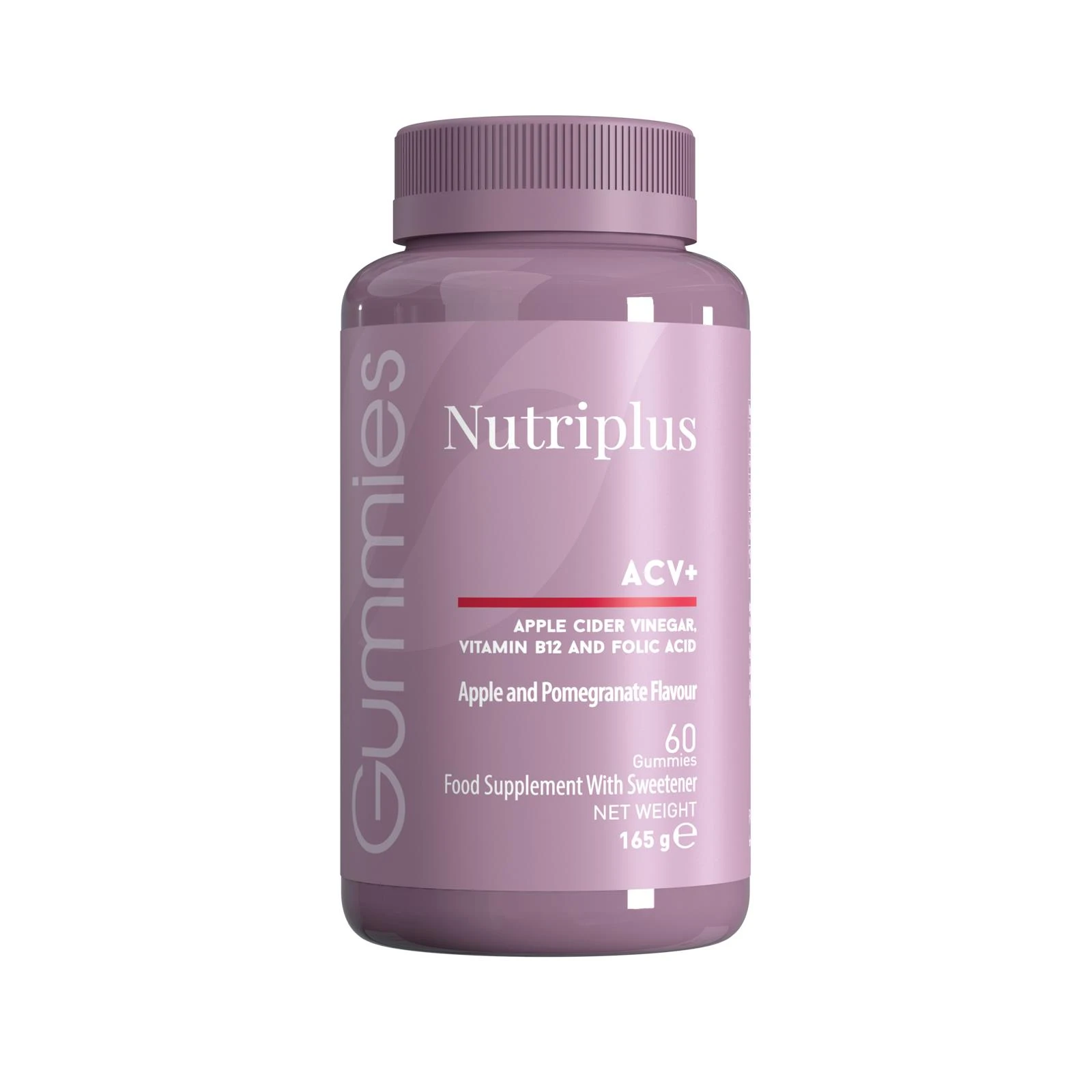Nutriplus ACV+ almaecetes gumicukor – 165 g