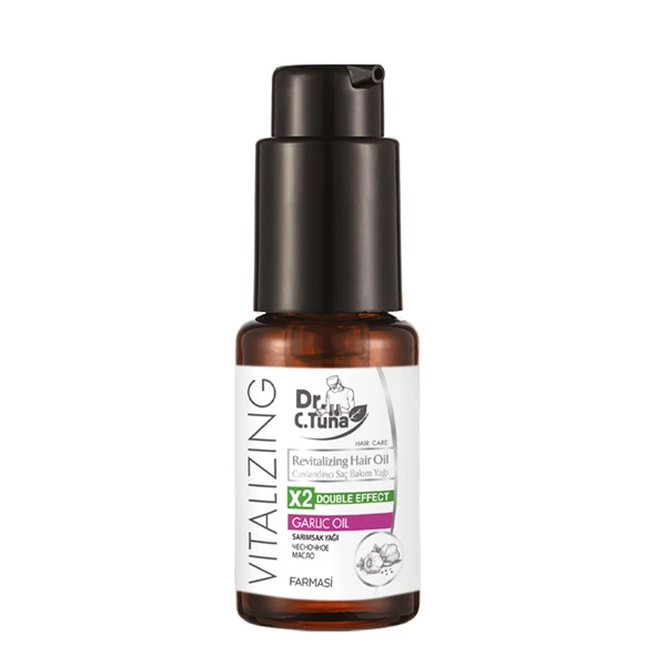 Dr. C. Tuna Vitalizing regeneráló hajolaj fokhagymával – 30 ml